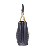 Saint Laurent Chevron Shopping Tote