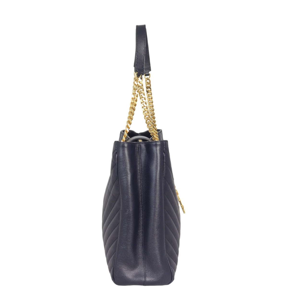 Saint Laurent Chevron Shopping Tote