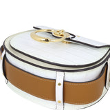 Chloe Tess Small Croc-Embossed