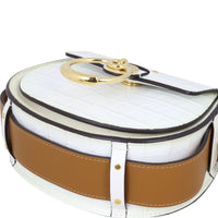 Chloe Tess Small Croc-Embossed