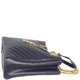 Saint Laurent Chevron Shopping Tote