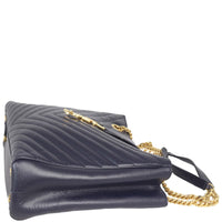 Saint Laurent Chevron Shopping Tote
