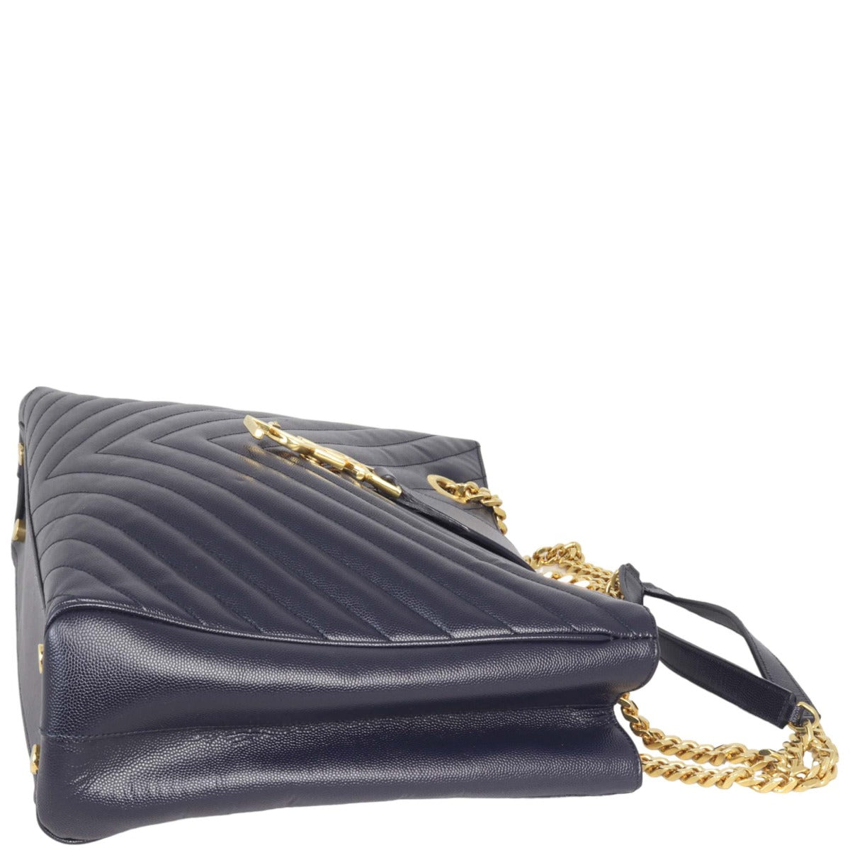 Saint Laurent Chevron Shopping Tote