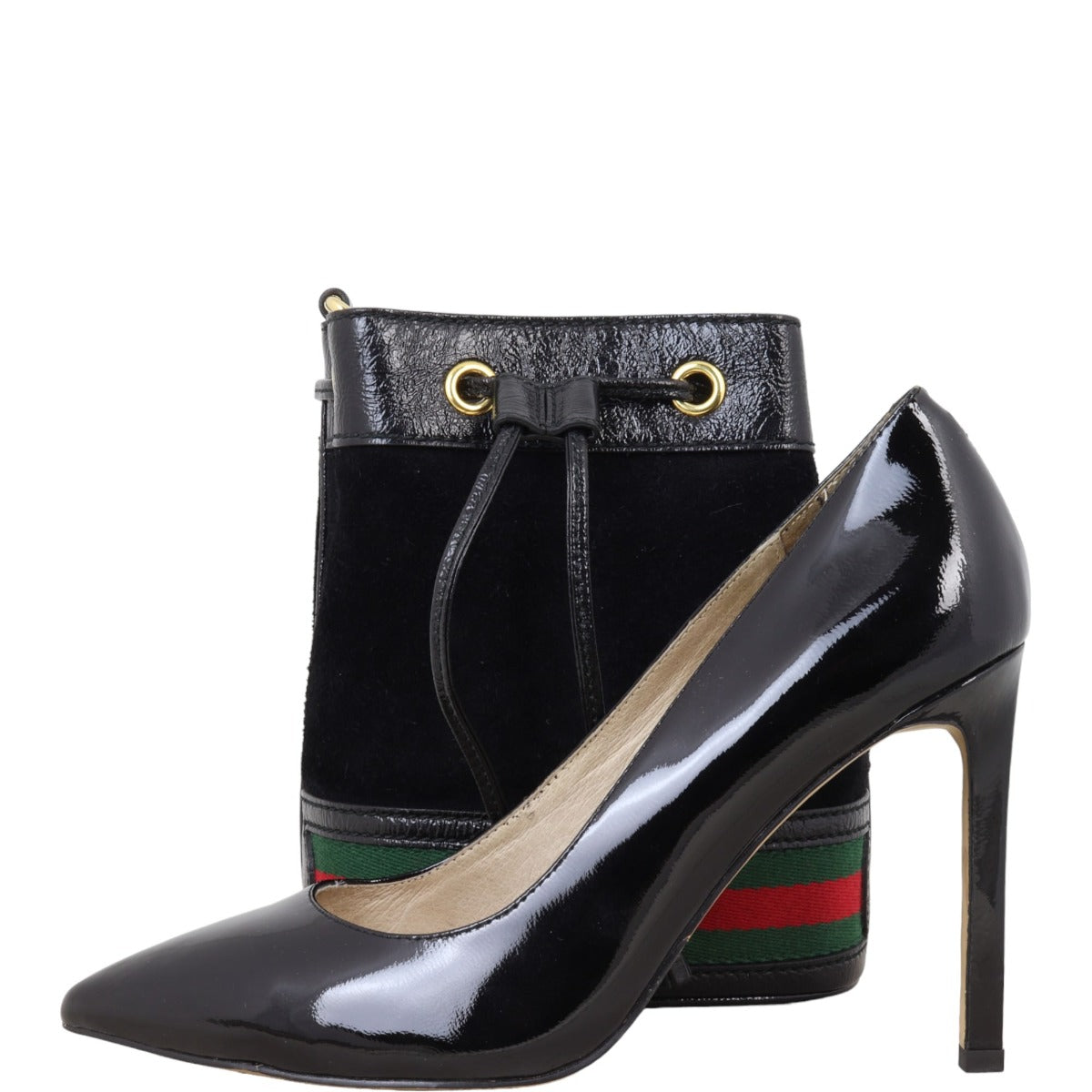 Gucci Ophidia Suede Bucket Bag Mini