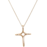 Tiffany & Co Elsa Peretti Infinity Cross 18k Rose Gold Necklace Medium