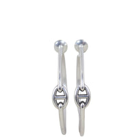 Hermes Chaine d'Ancre Enchainee Sterling Silver Hoop Earrings