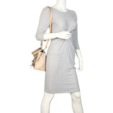 Chloe Faye Day Bag Medium Croc-Embossed