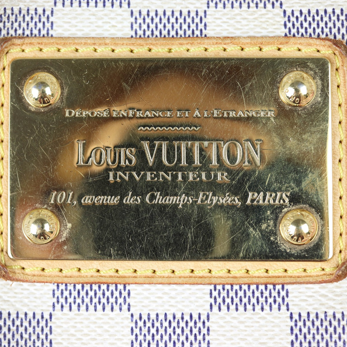 Louis Vuitton Galliera GM Damier Azur Hot Stamp