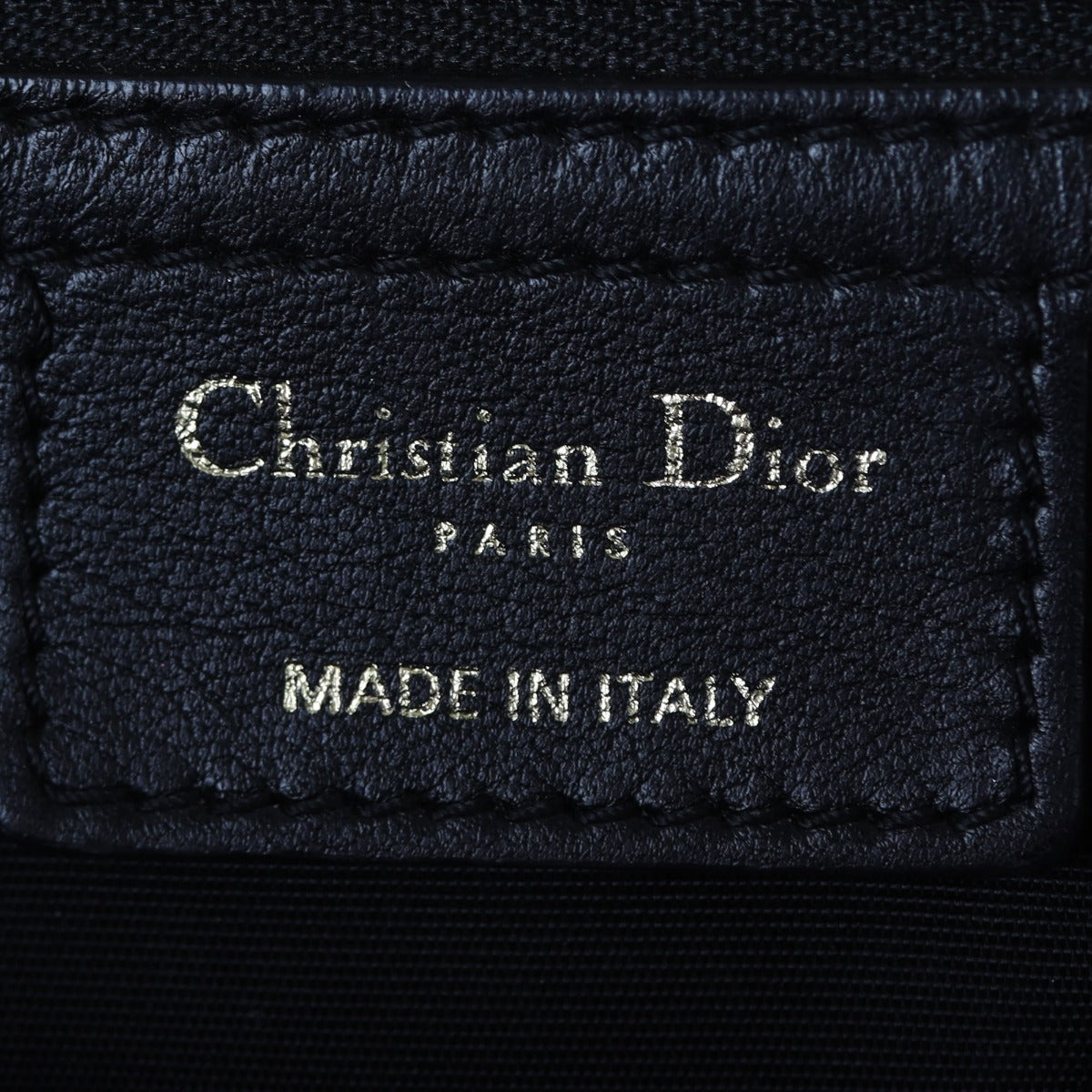 Dior Lady Dior Shopping Tote Interior Stamp