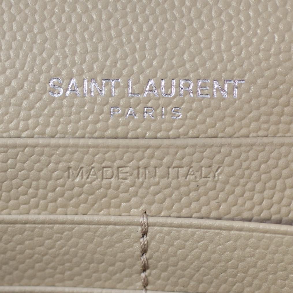 Saint Laurent Monogram Chain Wallet stamp