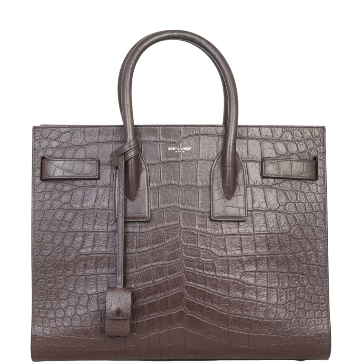 Saint Laurent Sac de Jour Small Croc-Embossed