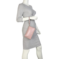 Valentino Rockstud Wristlet Flap Clutch