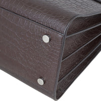 Saint Laurent Sac de Jour Small Croc-Embossed