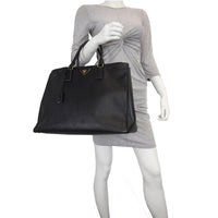 Prada Saffiano Lux Double-zip Tote Large Mannequin