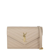 Saint Laurent Cassandre Envelope Chain Wallet