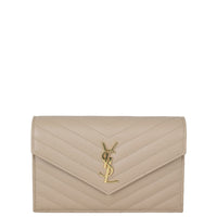 Saint Laurent Cassandre Envelope Chain Wallet