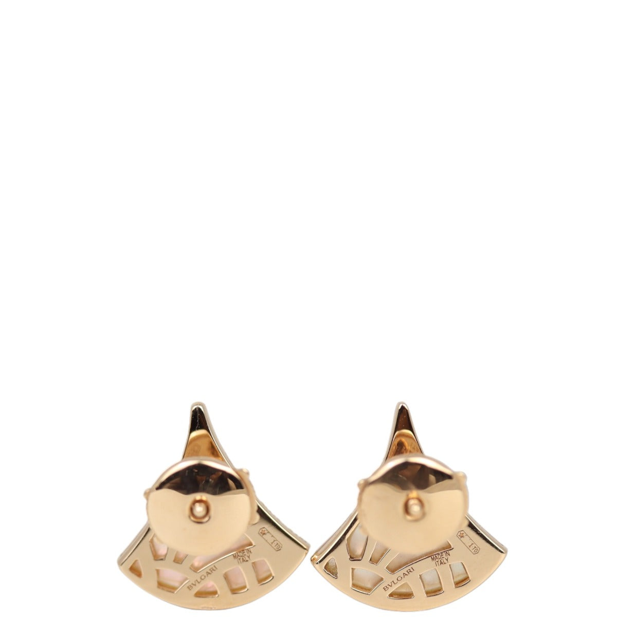 Bvlgari Diva's Dream 18k Rose Gold Diamond Mother of Pearl Earrings