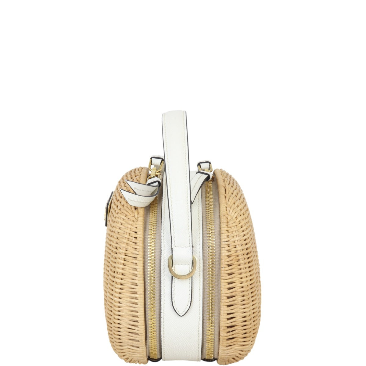 Prada Saffiano Odette Basket Handle Bag