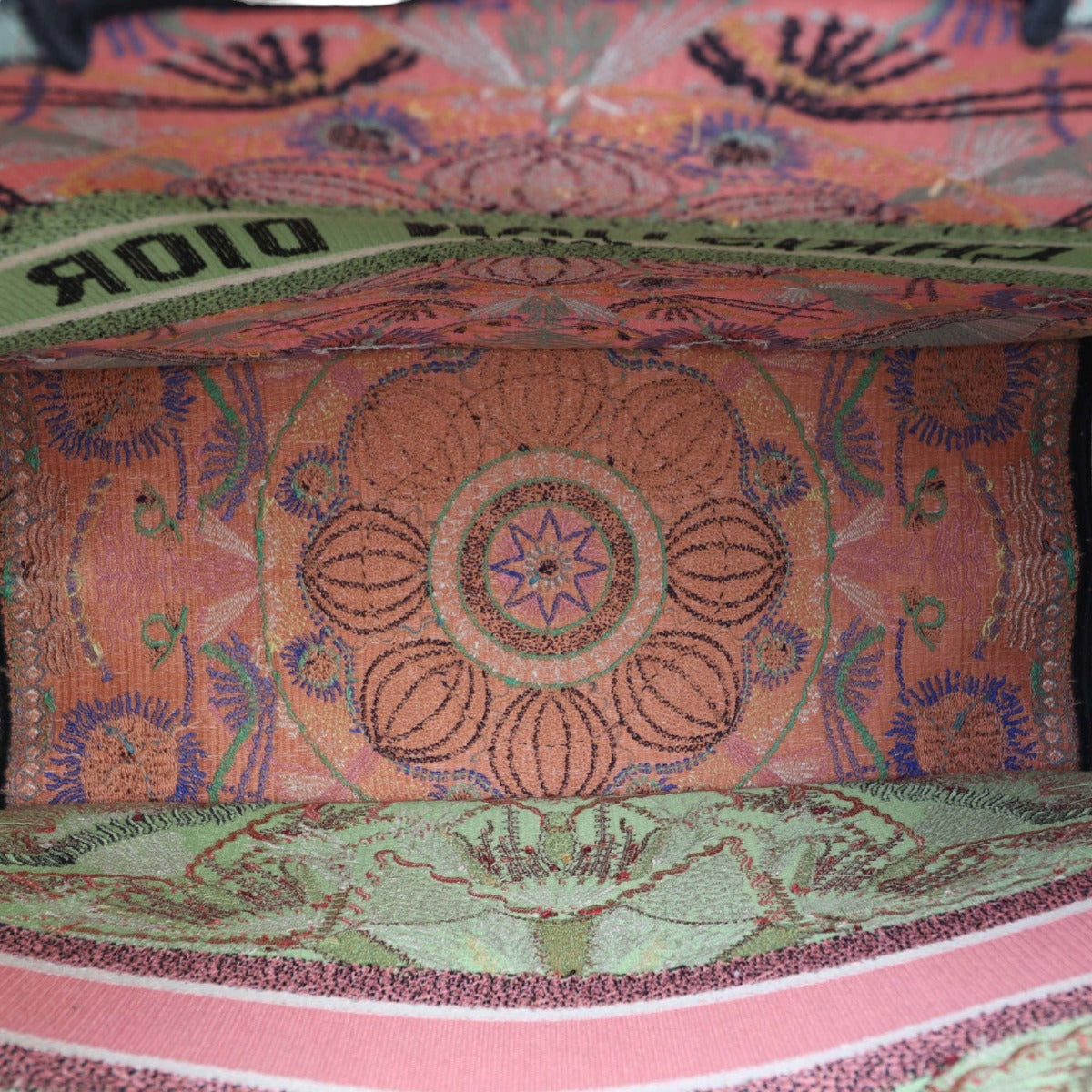 Dior Book Tote Large Embroidered Lights