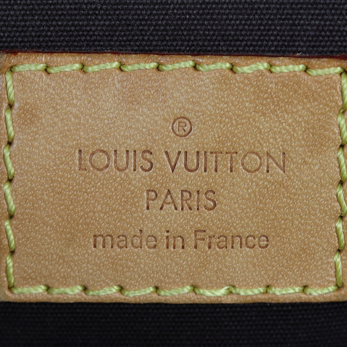 Louis Vuitton Alma BB Monogram Vernis Interior Stamp