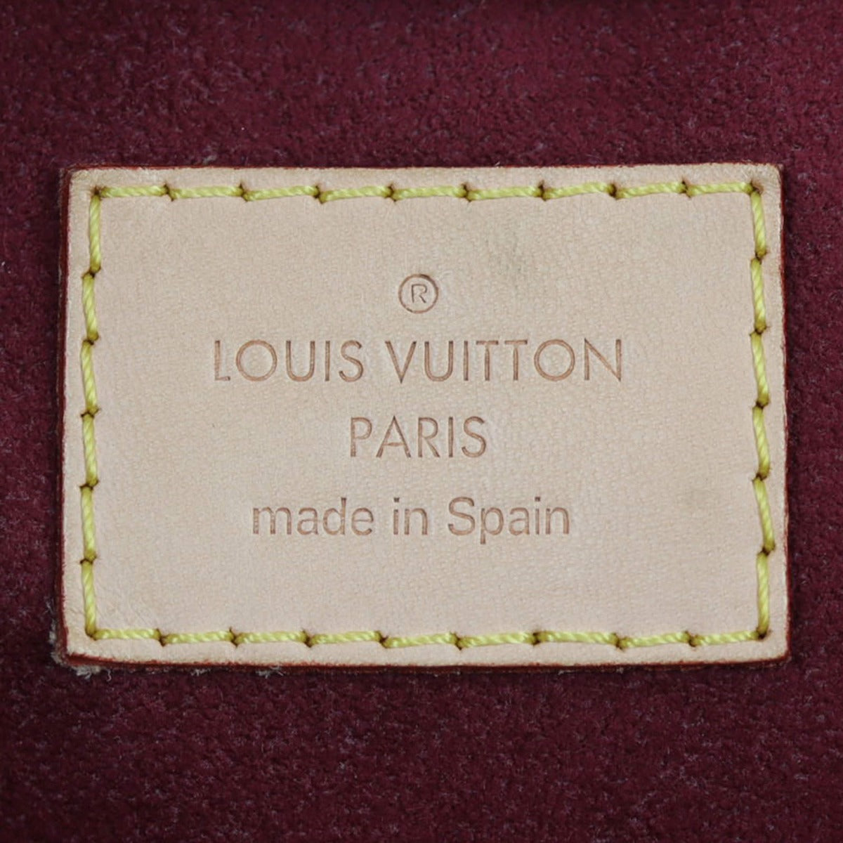 Louis Vuitton Pallas MM Monogram Interior Stamp