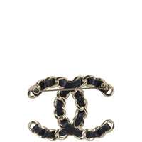 Chanel CC Leather Brooch