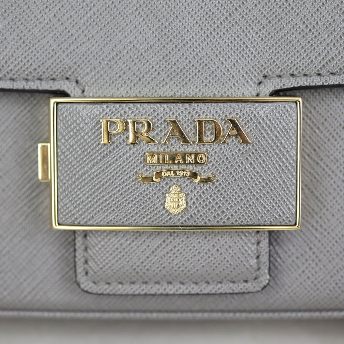 Prada Saffiano Embleme Shoulder Bag Hardware