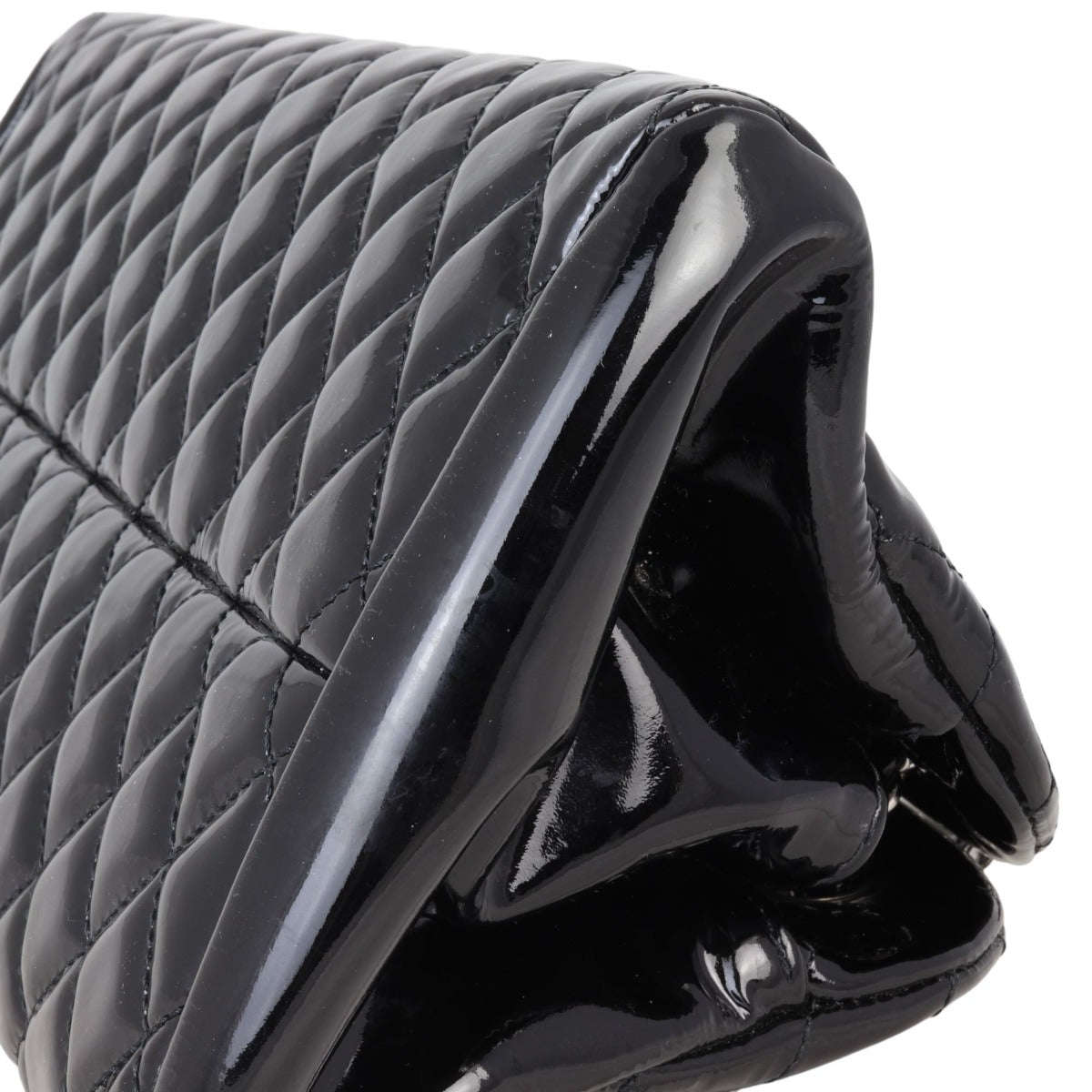 Chanel Just Mademoiselle Bowler Bag Medium Patent | Black