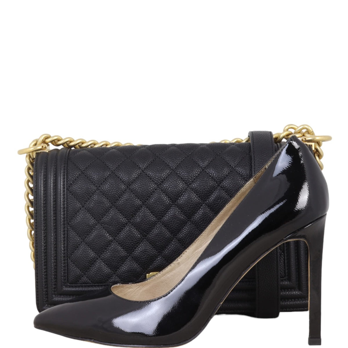 Chanel Boy Old Medium | Black