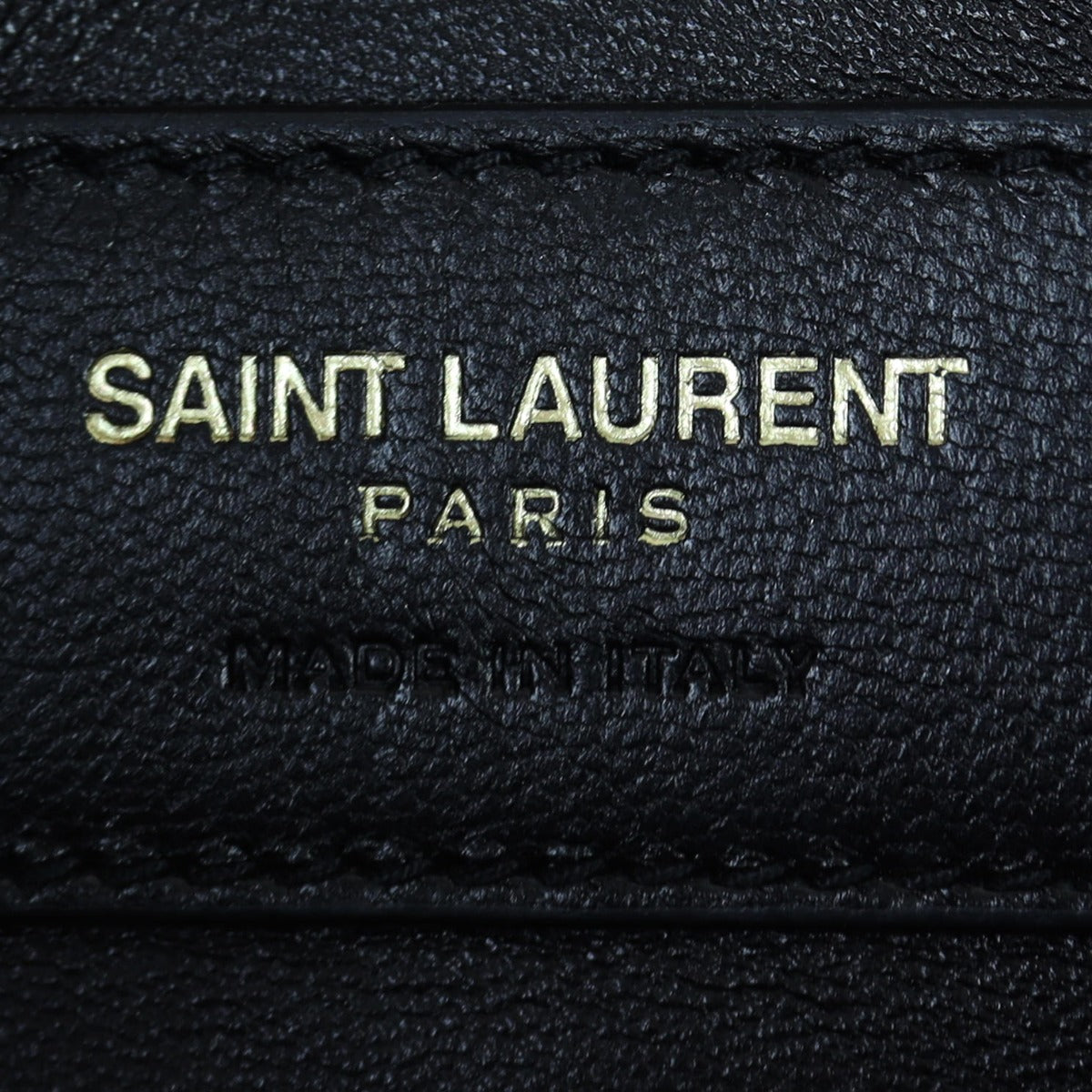 Saint Laurent Kate Monogram Clutch Interior Stamp