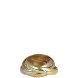 Cartier Constellation 18k White, Rose & Yellow Gold Diamond Trinity Ring