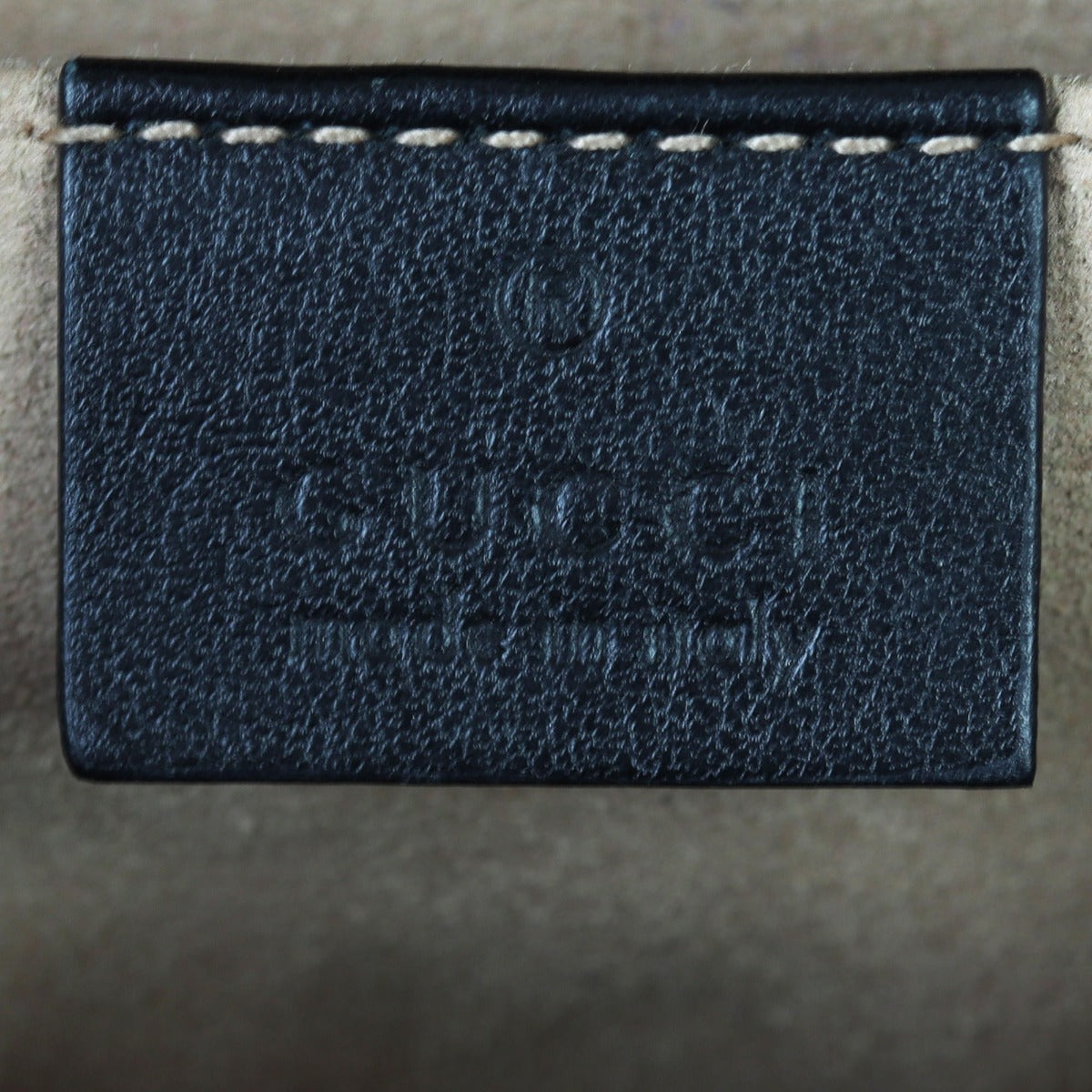 Gucci GG Marmont Small Camera bag Interior Stamp