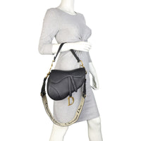Dior Saddle Bag with Embroidered Strap