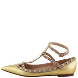 Valentino Rockstud Ballerina Flats Side