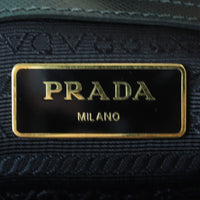 Prada Saffiano Lux Galleria Double Zip Tote Small Interior Stamp