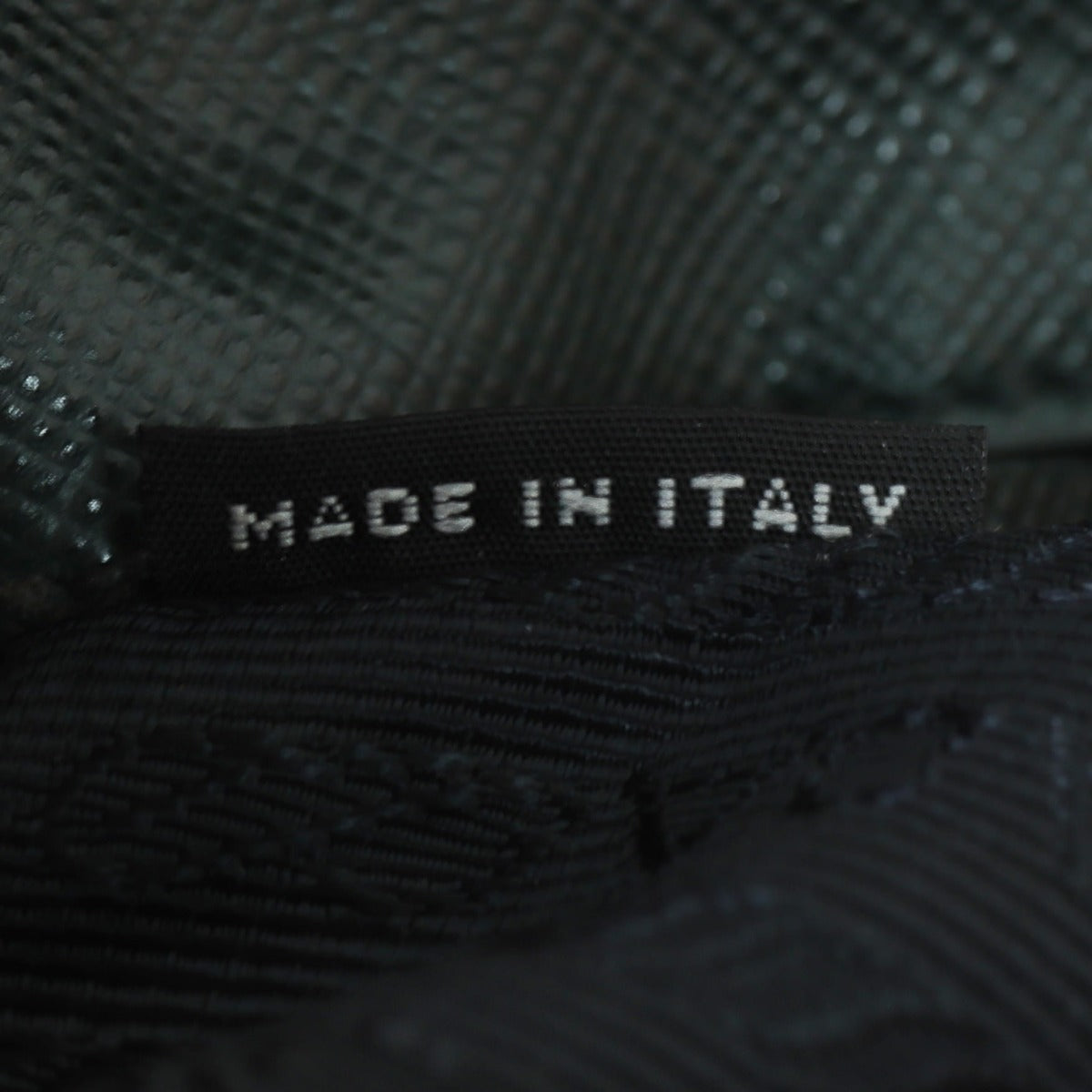 Prada Saffiano Lux Galleria Double Zip Tote Small Interior Stamp