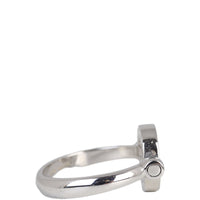 Bvlgari Flip 18k White Gold Onyx and Diamond Ring