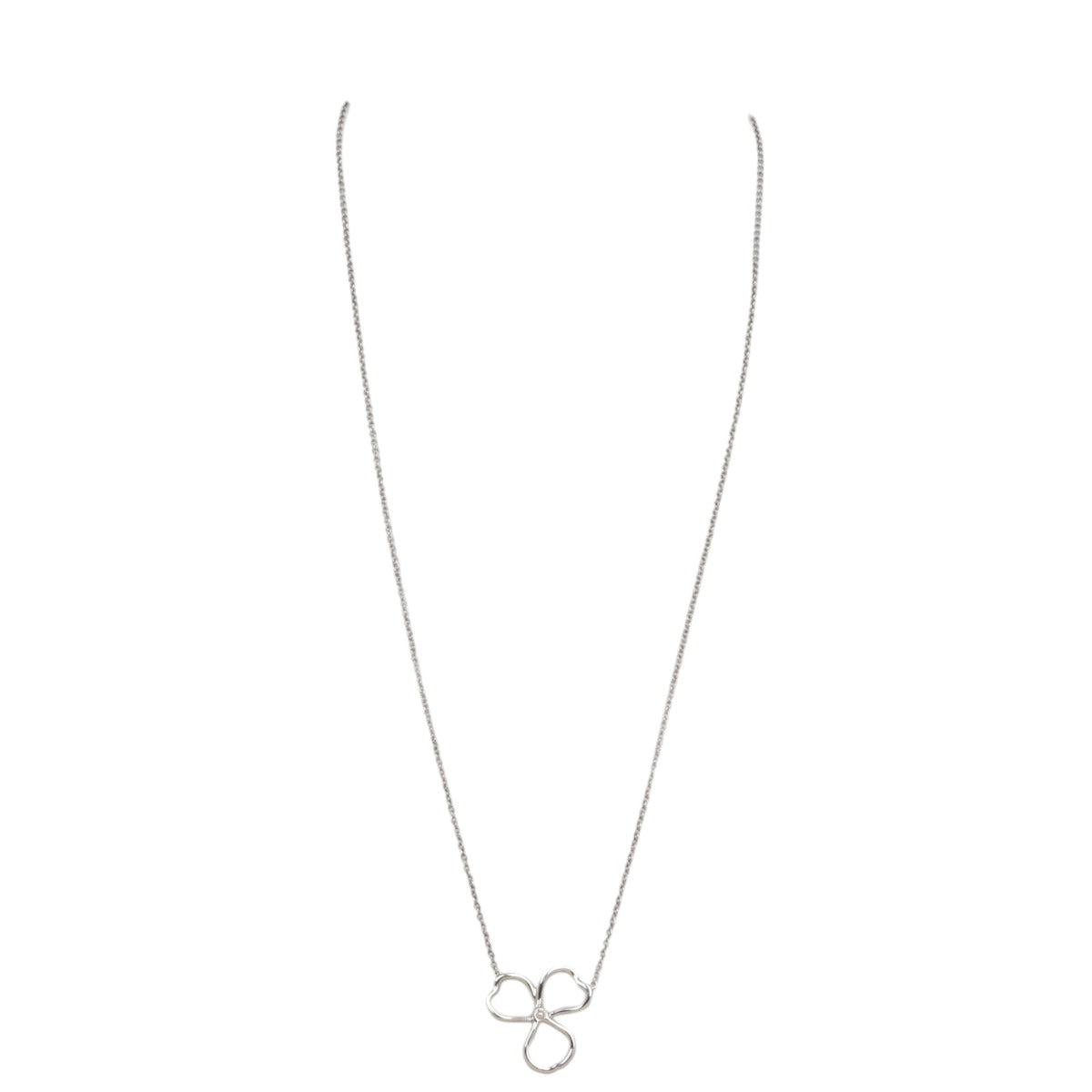 Tiffany & Co. Open Flower Platinum Diamond Necklace