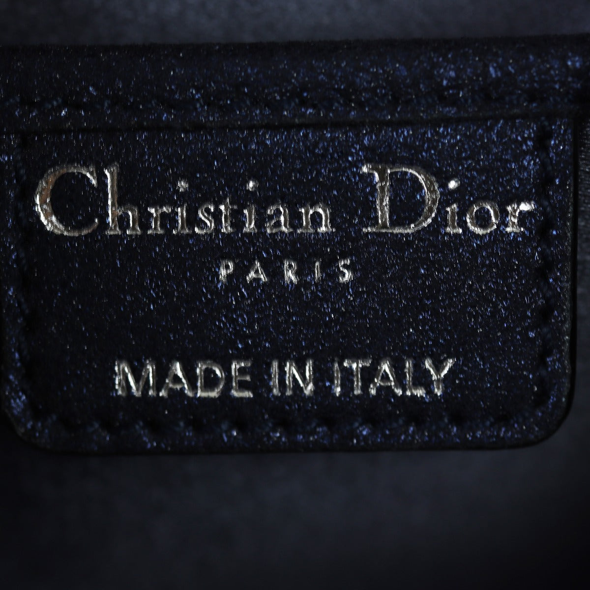 Dior Lady Dior Cannage Pouch INterior Stamp