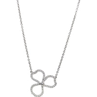 Tiffany & Co. Open Flower Platinum Diamond Necklace