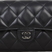 Chanel Classic Flap Long Wallet | Black Diamond