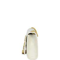 Saint Laurent Kate Tassel Chain Bag Small Croc-Embossed