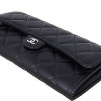 Chanel Classic Flap Long Wallet | Black Diamond