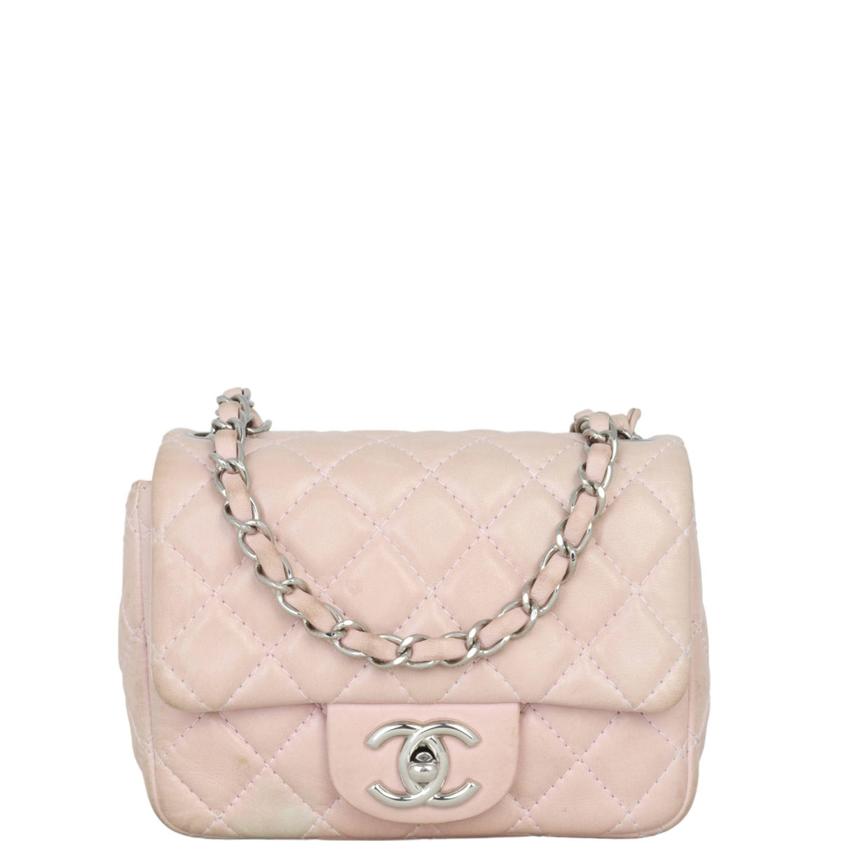 Chanel Classic Flap Mini Square Bag | Pale Pink
