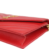 Saint Laurent Cassandre Envelope Chain Wallet