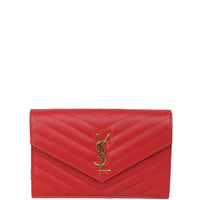 Saint Laurent Cassandre Envelope Chain Wallet