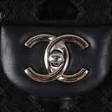 Chanel Classic Single Flap Jumbo Mesh Patent Hardware