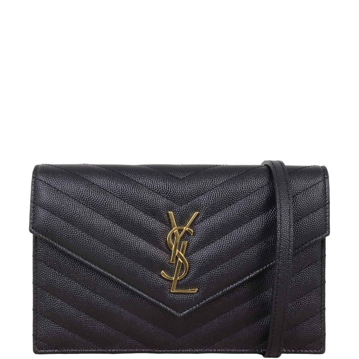 Saint Laurent Cassandre Envelope Chain Wallet