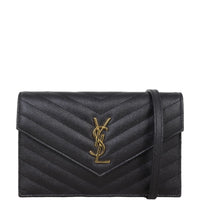 Saint Laurent Cassandre Envelope Chain Wallet