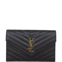 Saint Laurent Cassandre Envelope Chain Wallet